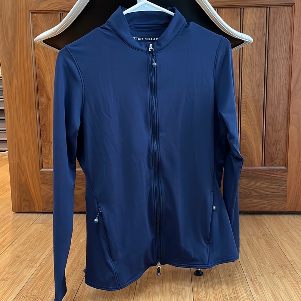 Peter Millar, navy blue, zip jacket, size small